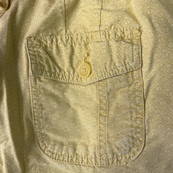 Women’s Eddie Bauer Yellow 100 Percent Cotton Shorts Geometric Pattern Size 4 - Picture 7 of 9